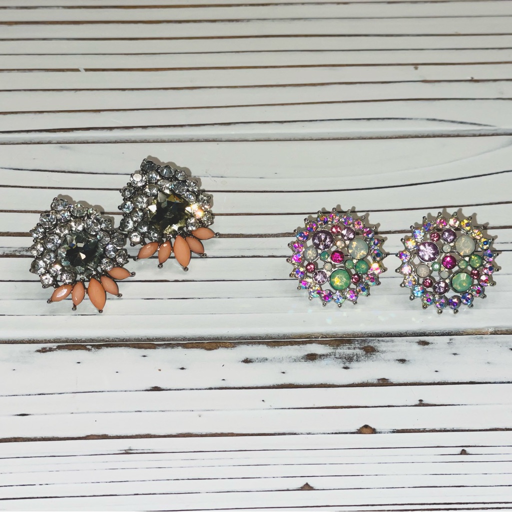Charlotte Russe Rhinestone Earrings - Studs 12$